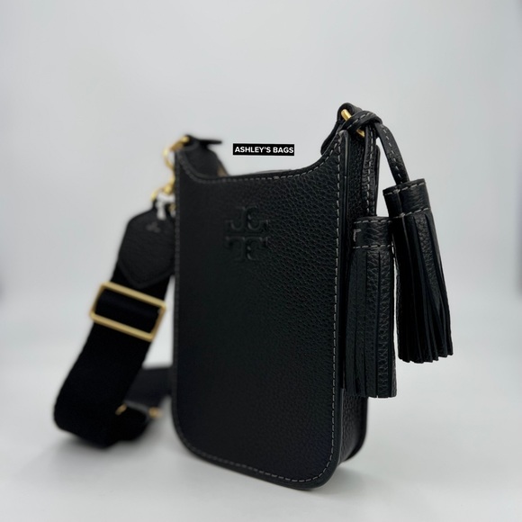Tory Burch Thea Cellphone Crossbody In Black - Picture 3 of 10